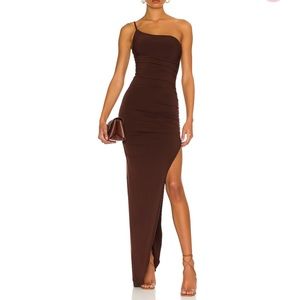 Aria one shoulder gown by Nookie size small